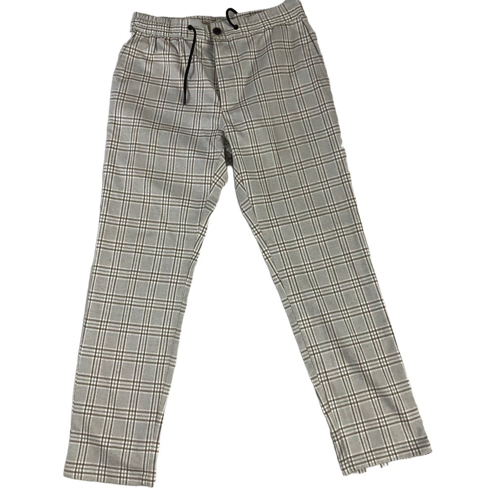 Topman Plaid Elastic Drawstring Unisex Pants W32‎ L32